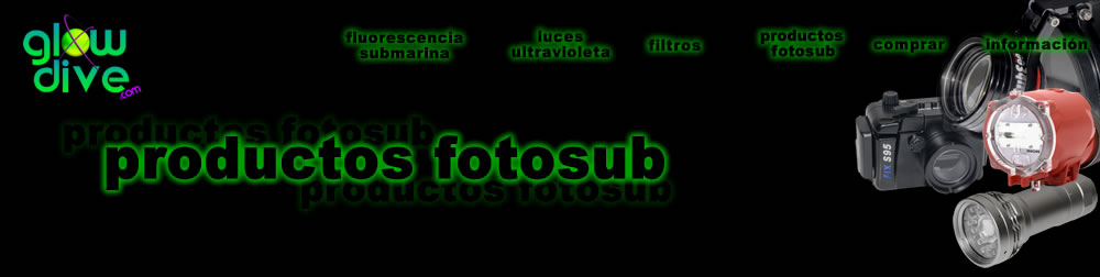 fluorescencia submarina fotografia filtros foco luz ultravioleta productos fotosub