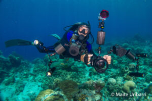 Carlos Villoch with underwater Cameras